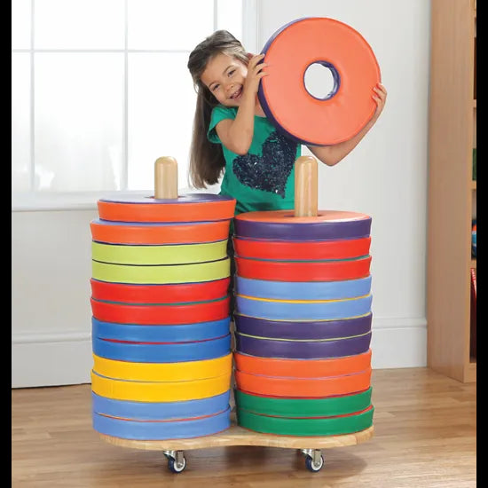 Kit for Kids - Donut Cushions & Trolley - 25 Pieces - Modern Teaching Aids NZ