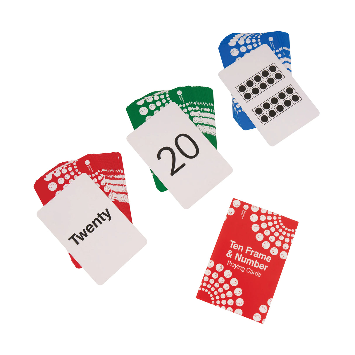 Ten Frame & Number Playing Cards - Double-Sided Deck - Modern Teaching Aids NZ