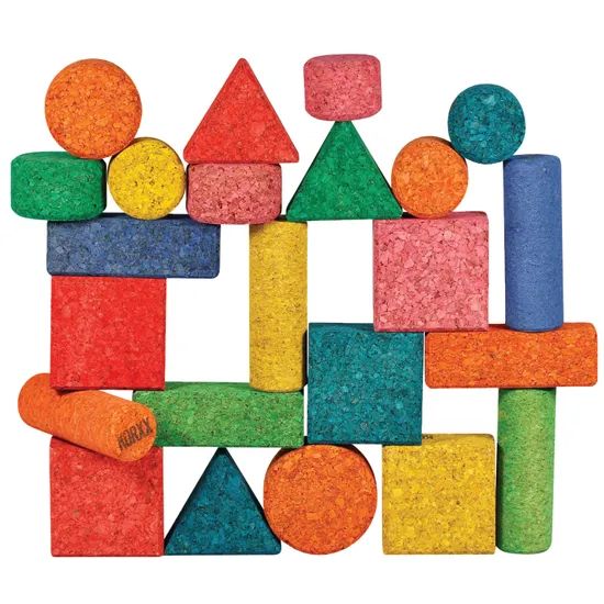 KORXX - Form Building Blocks - Set of 28 - Colour - Modern Teaching Aids NZ