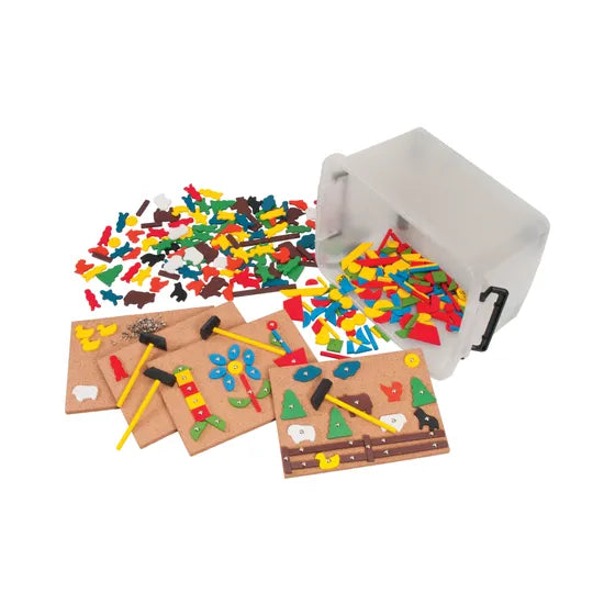 Hammer and Nail Play Set in Container - Modern Teaching Aids NZ