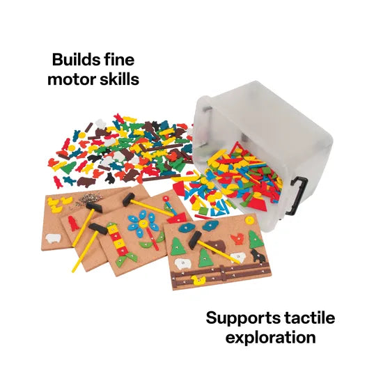 Hammer and Nail Play Set in Container - Modern Teaching Aids NZ