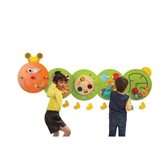 Caterpillar Wall Panel Game 5 Pieces - Modern Teaching Aids NZ
