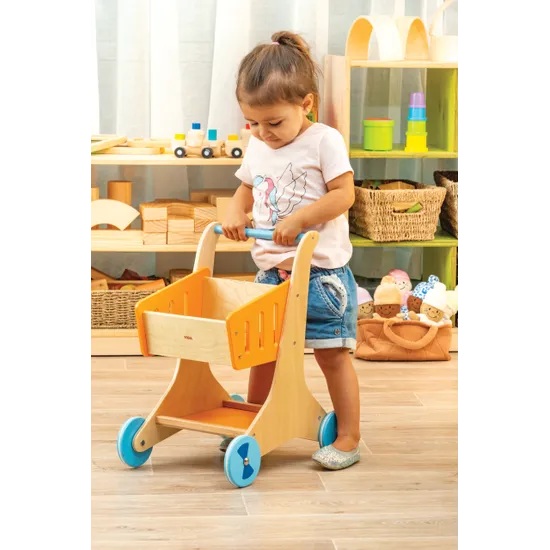 Wooden Shopping Cart - Modern Teaching Aids NZ