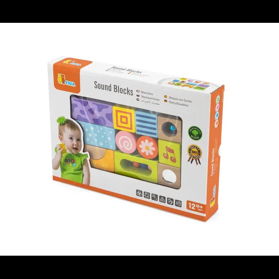 Wooden Sound Blocks 13 Pieces - Modern Teaching Aids NZ