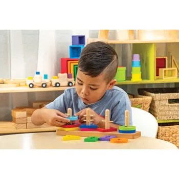 Wooden Maze Puzzle Pieces - 4 Shapes - Modern Teaching Aids NZ