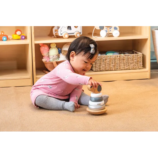 Stacking Puppy - Grey Tones - Modern Teaching Aids NZ