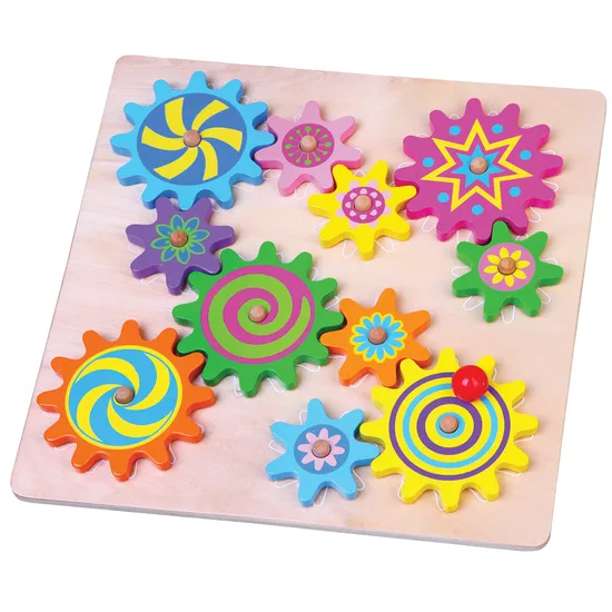 Puzzle & Spinning Gears - 12 Pieces - Modern Teaching Aids NZ
