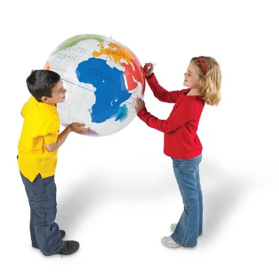 Inflatable Labelling Globe - 68cm - Modern Teaching Aids NZ