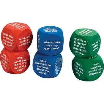 Reading Comprehension Foam Dice Set of 6 - Modern Teaching Aids NZ