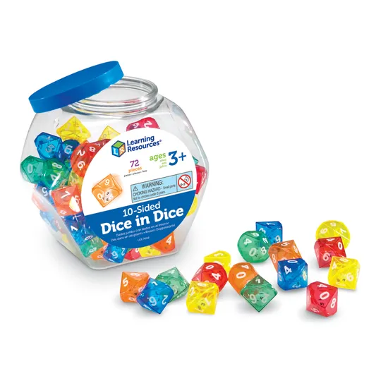 Dice In Dice - 10-Sided - Modern Teaching Aids NZ