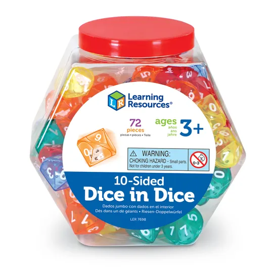 Dice In Dice - 10-Sided - Modern Teaching Aids NZ