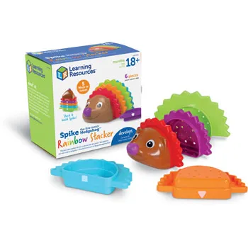 Spike the Fine Motor Hedgehog Rainbow Stacker - Modern Teaching Aids NZ
