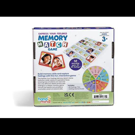 Express Your Feelings Memory Match Game - Modern Teaching Aids NZ