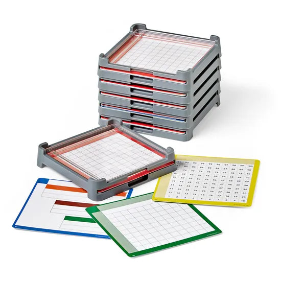 Learning Resources Cuisenaire Rods - Workspace Trays, Set of 6 - Modern Teaching Aids NZ