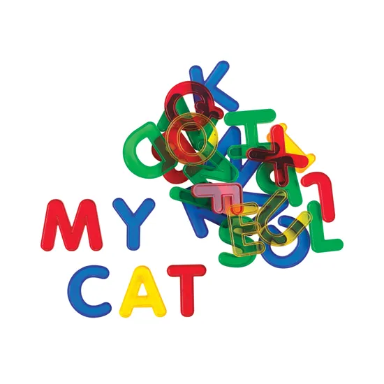 Transparent Letters & Numbers - 36 pieces