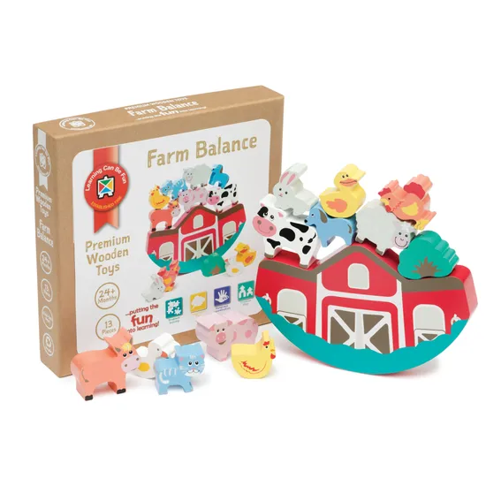 Farm Balance Stacker - 13 Pieces - Modern Teaching Aids NZ