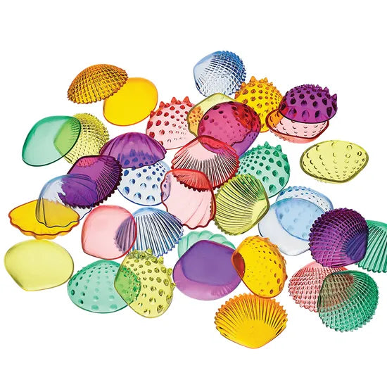 Transparent Tactile Shells - 36 pieces - Modern Teaching Aids NZ