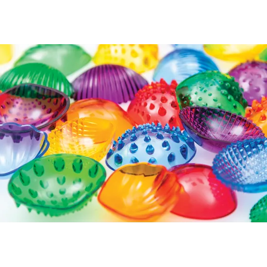 Transparent Tactile Shells - 36 pieces - Modern Teaching Aids NZ