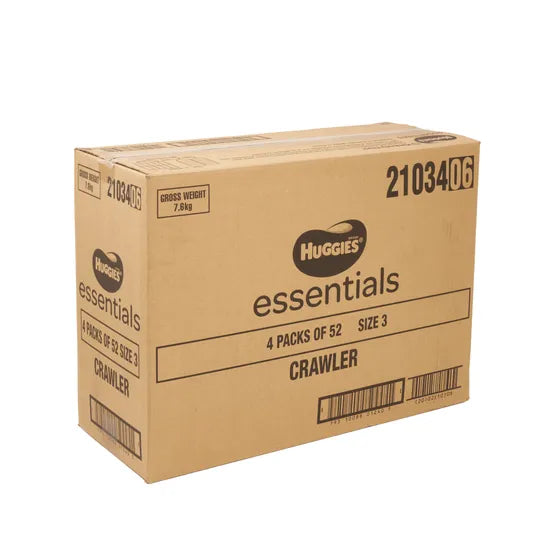 Huggies Essentials Nappies Crawler- Pack of 208 - Modern Teaching Aids NZ