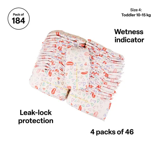 Huggies Essentials Nappies Toddler- Pack of 184 - Modern Teaching Aids NZ