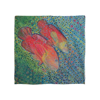 Coral Trout Outdoor Cushion Cover - 100x100cm - Modern Teaching Aids NZ