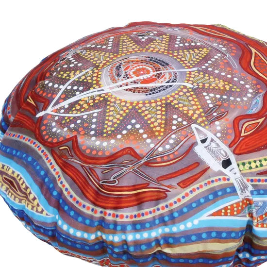 Aboriginal Round Cushions -60cm dia- Set of 4 - Modern Teaching Aids NZ