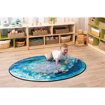 Paua Shell Soft Memory Foam Carpet - 150 x 115cm - Modern Teaching Aids NZ