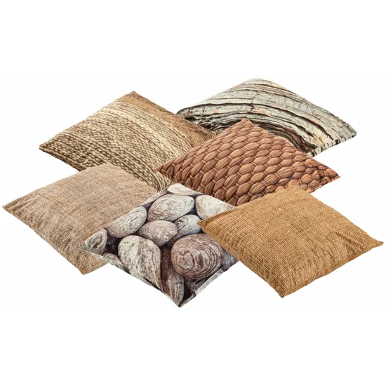 Natural Textures Cushion Covers - 50 cm - Set of 6 - Modern Teaching Aids NZ