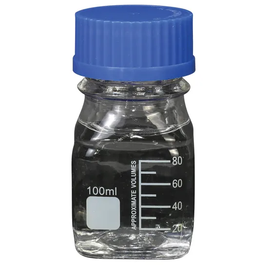 Quality Reagent Bottle - Clear - Square - 100ml - Modern Teaching Aids NZ