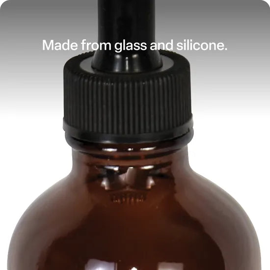 Silicone Dropper Bottle - Amber, 50 ml - Modern Teaching Aids NZ