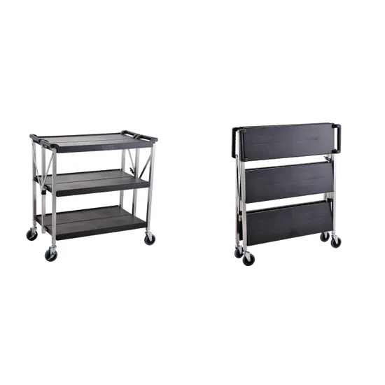 Fold up Lab Trolley - 3 tier - Modern Teaching Aids NZ