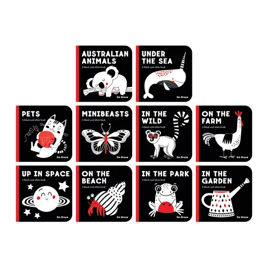 Black & White Board Book Pack