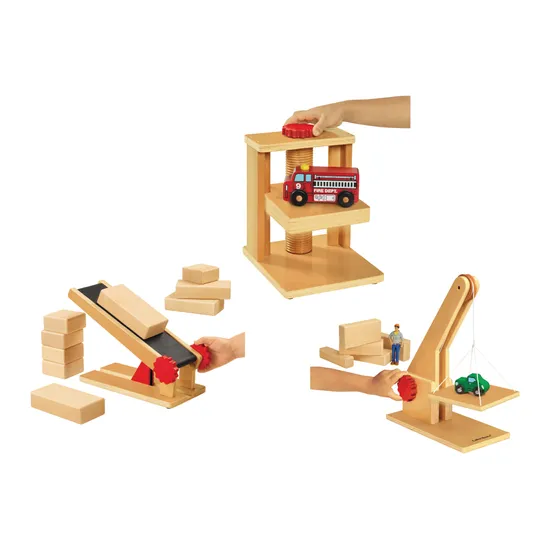 Block Play Simple Machines Kit - Set of 3