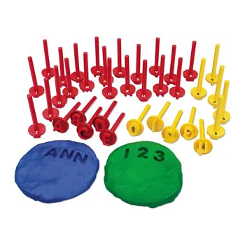 Lakeshore Learning Upper Case Alphabet & Number Dough Stampers - Modern Teaching Aids NZ