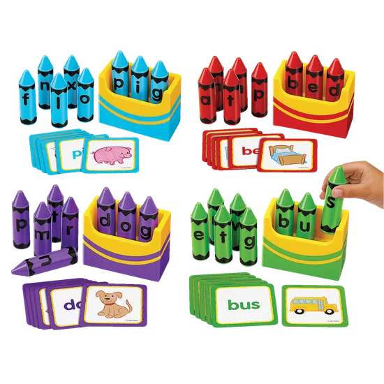 Lakeshore Learning Letter Crayon Word Building Centre - Modern Teaching Aids NZ