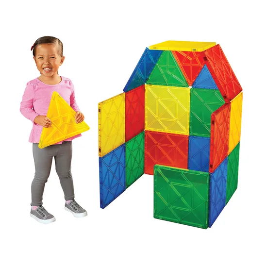Jumbo Magnetic Building Tiles - 24 pieces - Modern Teaching Aids NZ