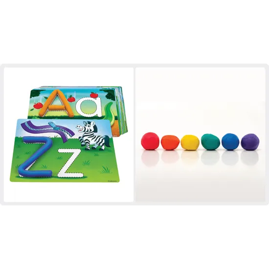 Learn the Alphabet Mats and Coloured Dough - Modern Teaching Aids NZ