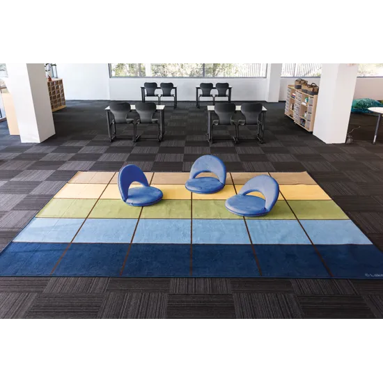 Calming Colours Rug - 365 (L) x 270 (W) cm - Modern Teaching Aids NZ