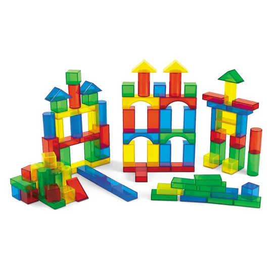 Teachables - Light & Colour Translucent Blocks - 100 Pieces - Modern Teaching Aids NZ