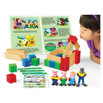 The Three Little Pigs Problem Solving - STEM Kit - Modern Teaching Aids NZ