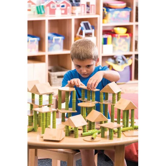 Bamboo Building Blocks Double Set 160 Pieces