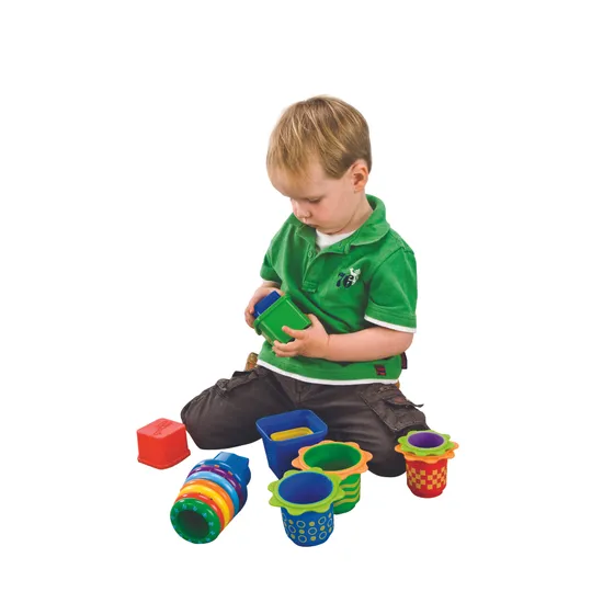 Stack & Nest Sensory Toys 16 cups - Modern Teaching Aids NZ