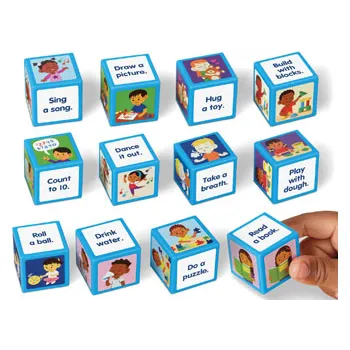 Calm Down Cubes Set of 12 - Modern Teaching Aids NZ