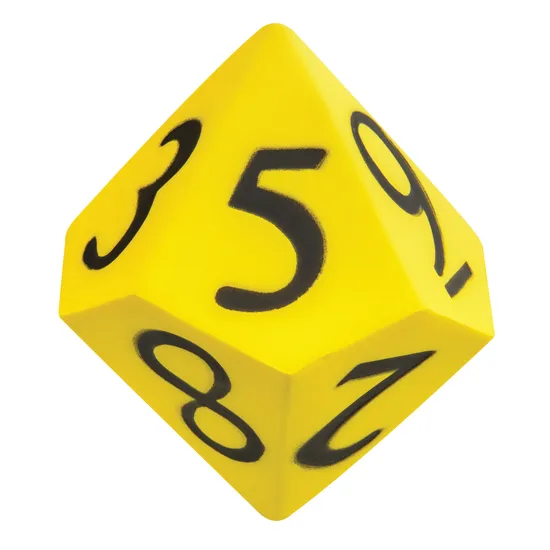 Teachables Foam Dice - 10-Sided, 12.5 cm - Modern Teaching Aids NZ