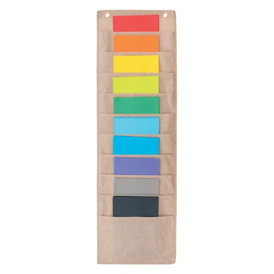 A4 10 Pocket Storage Chart Natural - Modern Teaching Aids NZ