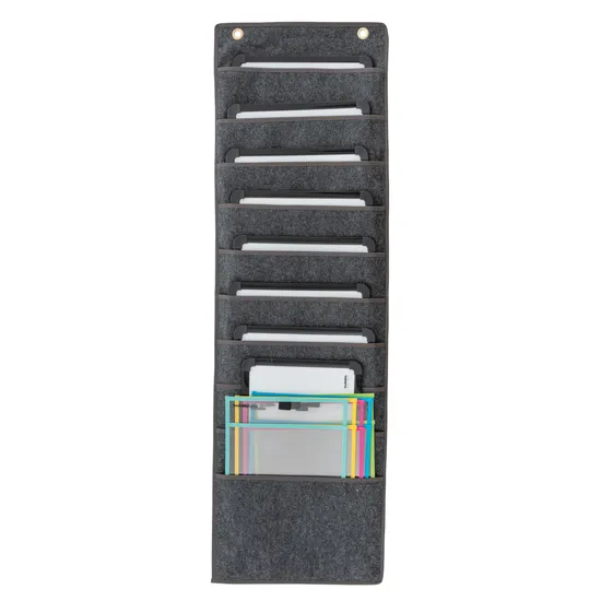 A4 10 Pocket Storage Chart Grey - Modern Teaching Aids NZ
