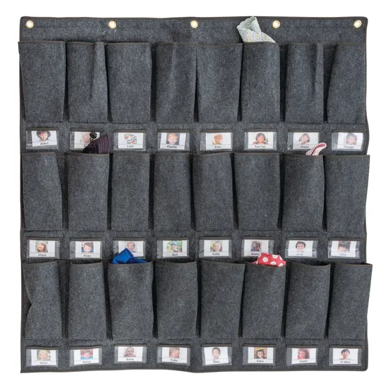 Hat Storage Pockets - 24 Grey - Modern Teaching Aids NZ
