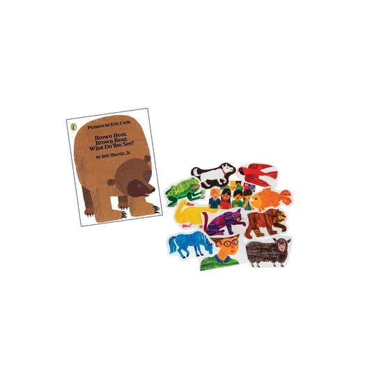 Brown Bear Brown Bear What Do You See Book & Felt - Modern Teaching Aids NZ
