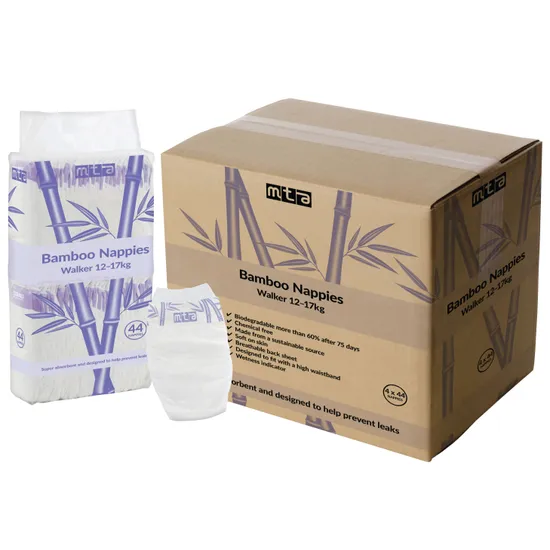 Bamboo Nappies Walker 12-17kg 176 Pce
