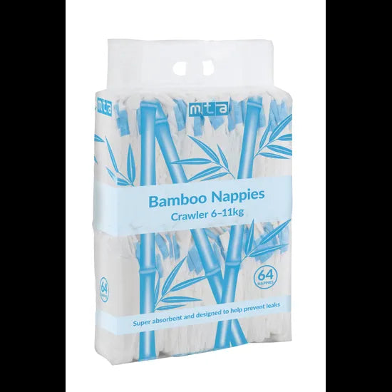 Bamboo Nappies Crawler 6-11 kg - Pack of 64 - Modern Teaching Aids NZ